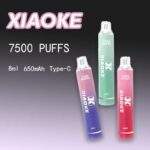 XIAOKE梟客7500口拋棄式電子煙｜一次性發光煙桿・24種風味：圖片 2